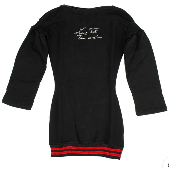 🌟NWT🌟 MARCELO BURLON 🌟 🇮🇹 “Love till the End” LUX Sweatshirt Dress SZ S/M - Picture 2 of 11